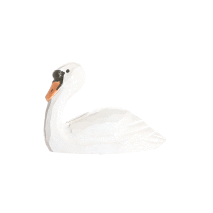 rotating picture of a swan