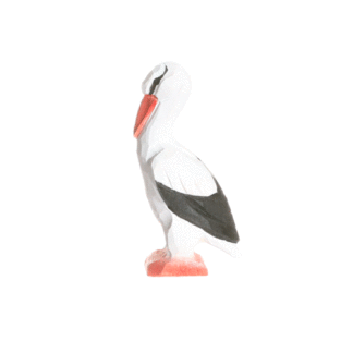rotating picture of a stork